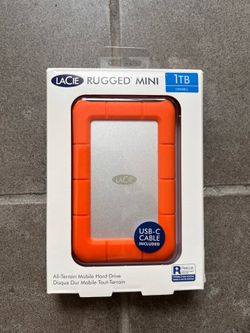 LaCie Rugged Mini, 1TB, 2.5", Portable External Hard Drive
