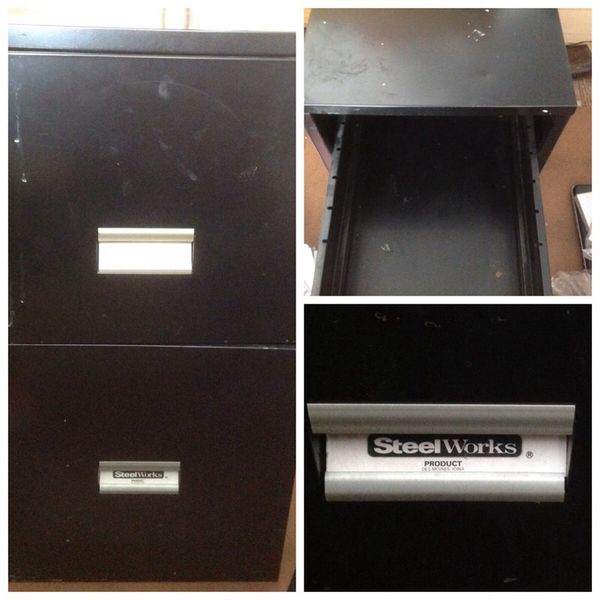 Steelworks 2 Drawer Metal File Cabinet Lockable With Keys For