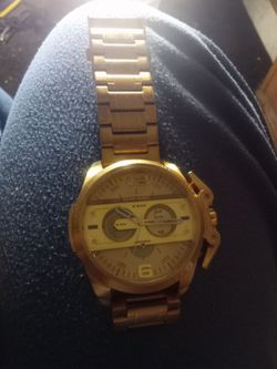 Diesel Men’s Gold-Tone Wristwatch