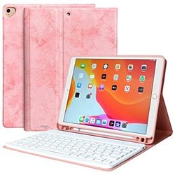  Keyboard Case for iPad 10.2 9th 8th 7th Generation - Wireless Detachable Keyboard Thin Slim Smart Folio Stand Tablet Cover Case for iPad 10.2 Inch/iP