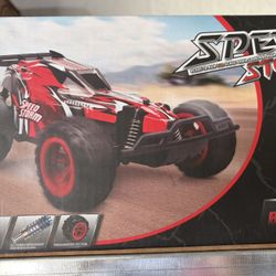 NEW. Remote Control Car, 2.4 Ghz High Speed Racing RC Car with 4 Batteries, Kids Toys, Red