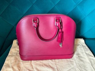 Authentic Louis Vuitton Alma PM Handbag in Epi Leather