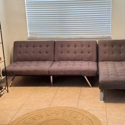Dark Grey L Couch
