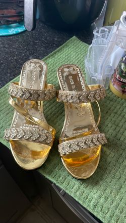 Gold sandals