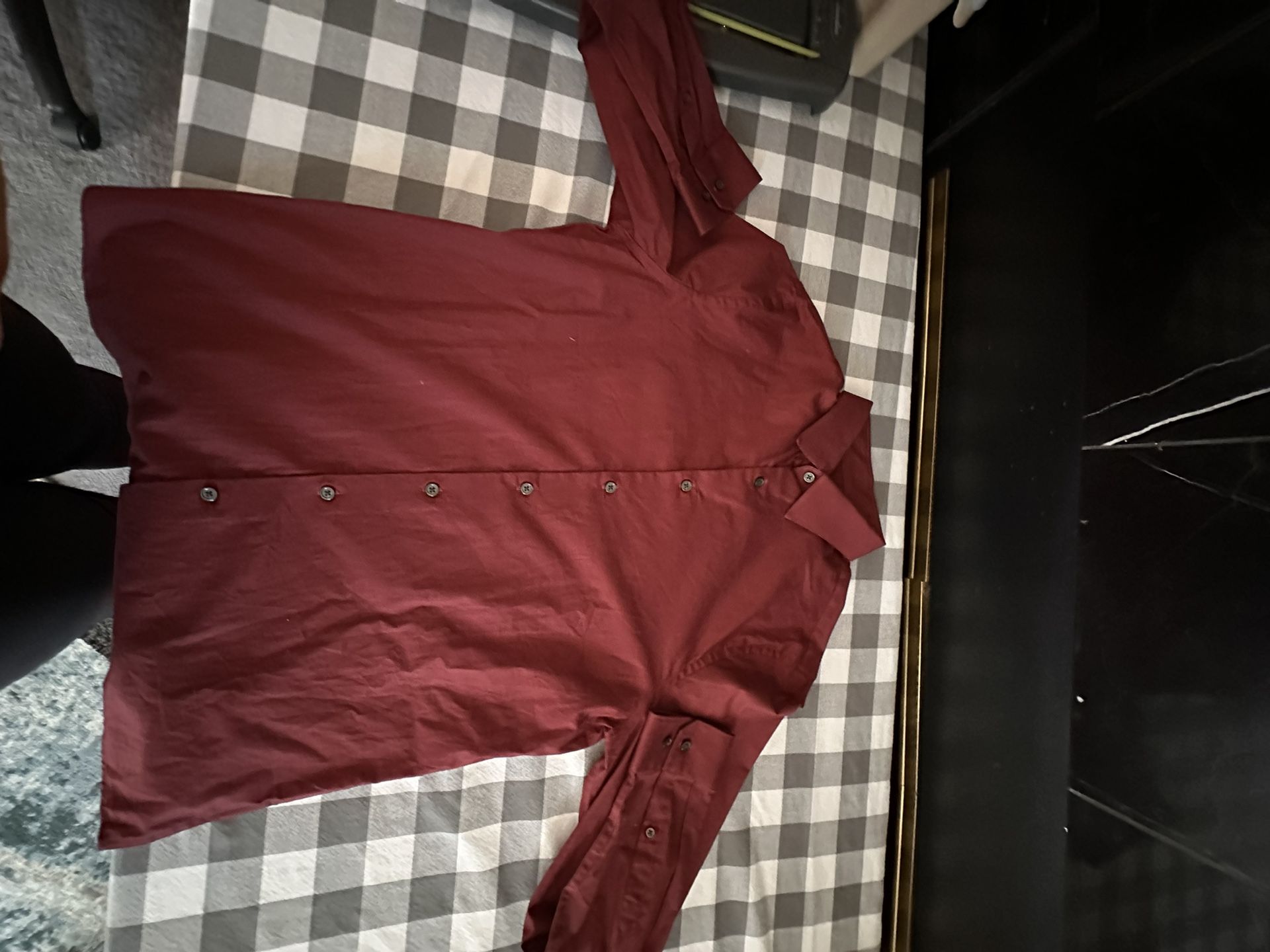 Maroon Dress Shirt
