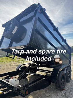 New 12ft Long Hydraulic Dump Trailer With Accessories 💠