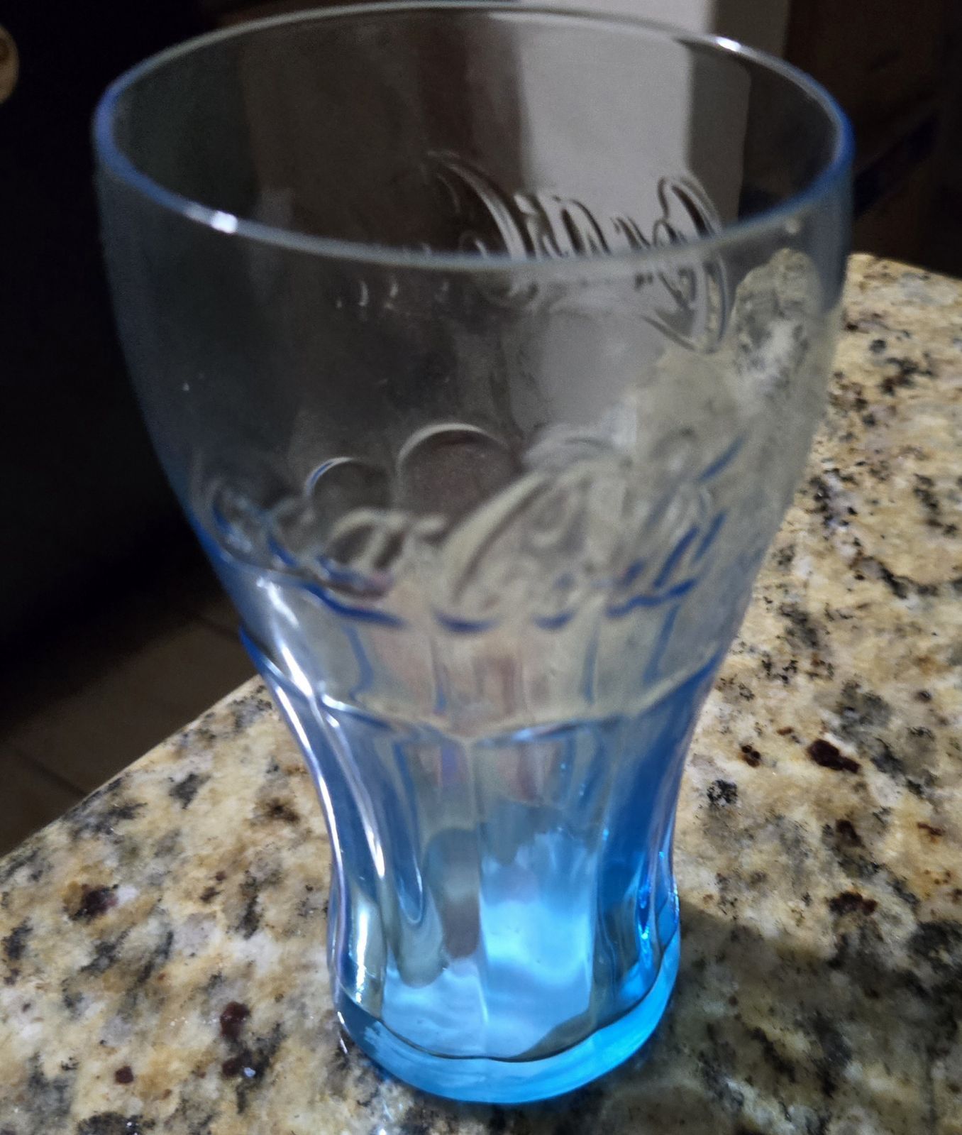 Coca-Cola Blue Glass