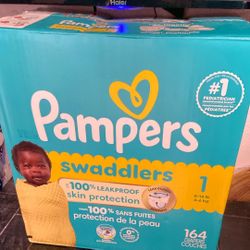 Pampers Swaddlers Size 1 164 Count