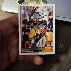 Wesley Carroll Football Card