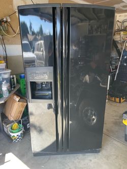 Kitchenaid black side by side refrigerator