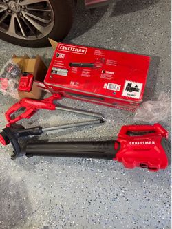 Craftsman 20v Blower and String Trimmer kit 380CFM and 10” String with 2 AH battery and charger NEW