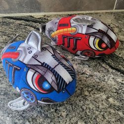 2 mechanical robot fish stuff animals