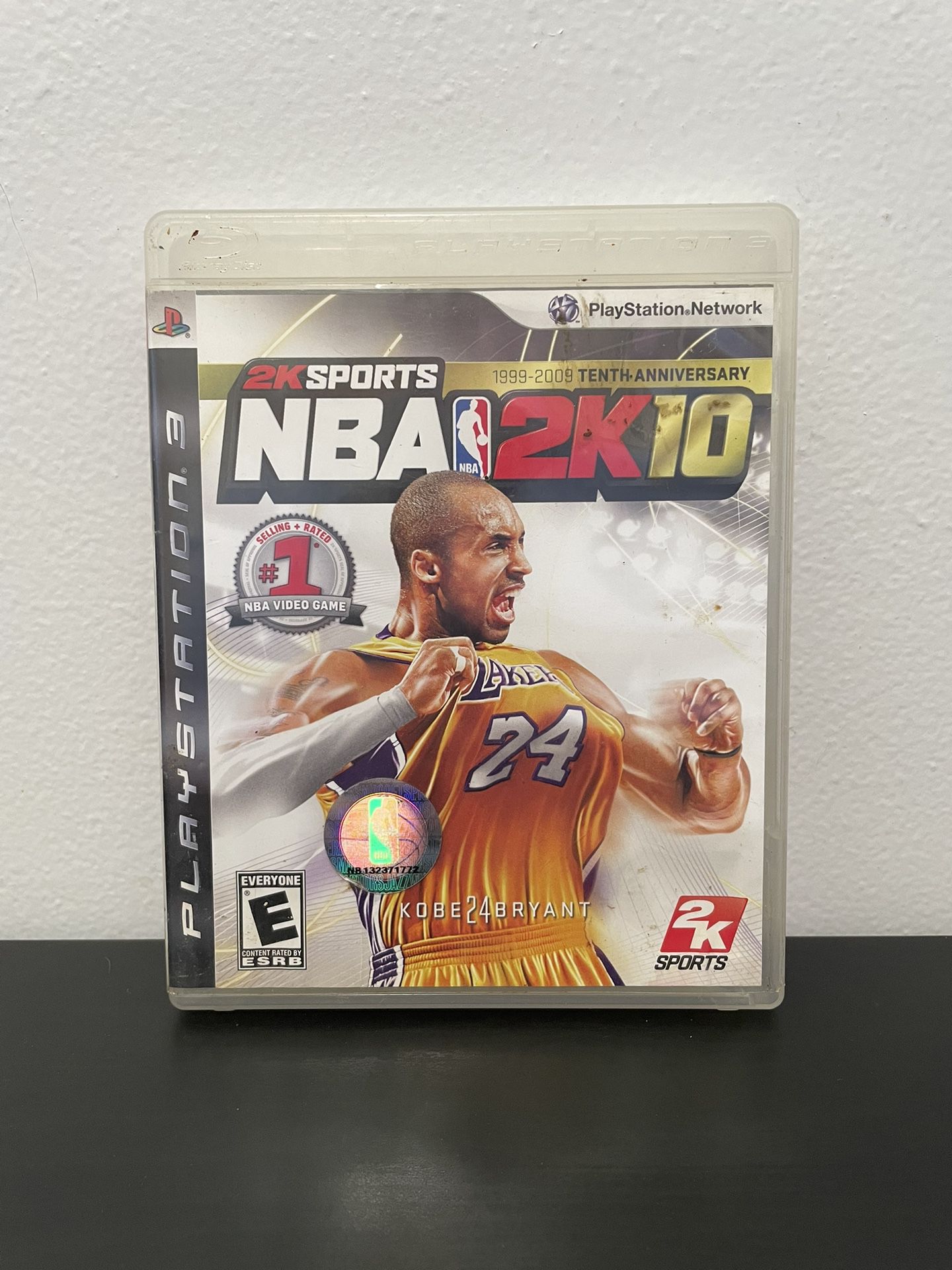 NBA 2K10 PS3 PlayStation 3 Like New Kobe Bryant 10th Anniversary Edition Game