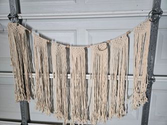 Macrame Wall Hanging Garland Banner