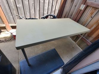 Tan Folding Utility Table