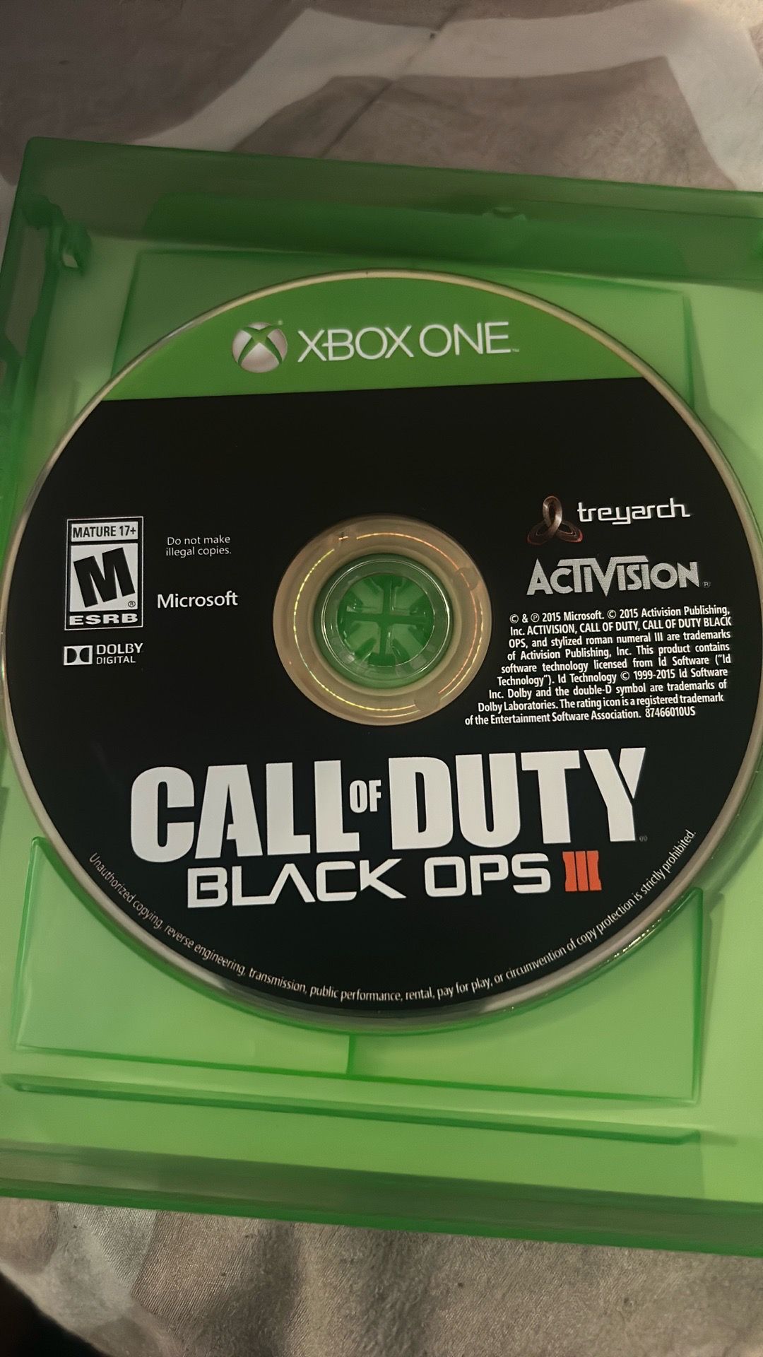 Call of duty black ops 3 Xbox one