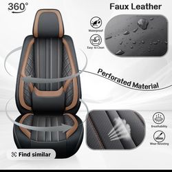 Car Seat Covers for Honda Accord CR-V Civic HR-V Passport, Breathable Anti-Slip, All-Season Comfort