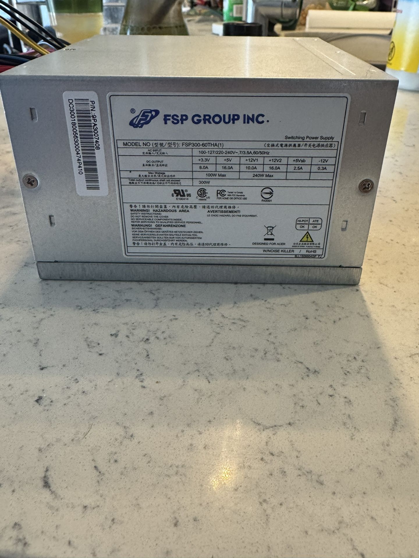 300 Watt Power Supply FSP300-60THA(1)