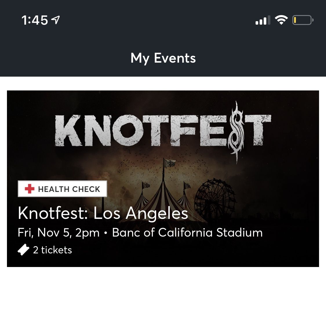 2 Knotfest Tickets