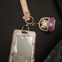 Hello Kitty Keychain And ID Holder