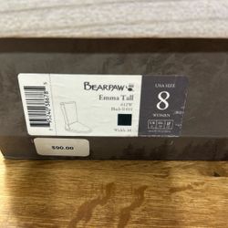 Bear paw Emma Tall Black Women’s Boots Size 8 NIB