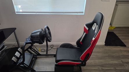 PS5 racing sim setup with TV