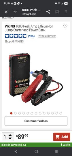 Viking lithium ion starter and power bank 1000 amp. Brand new