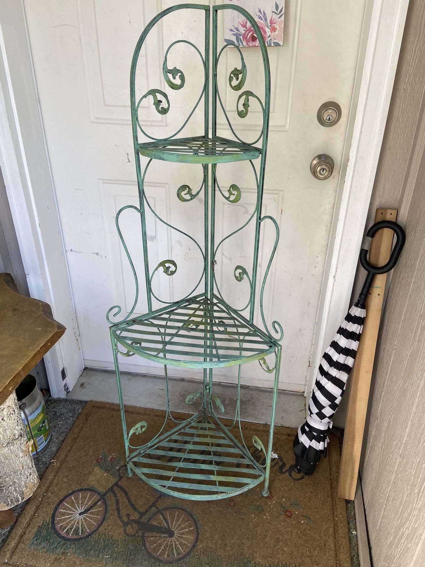 Green Folding Plant stand 