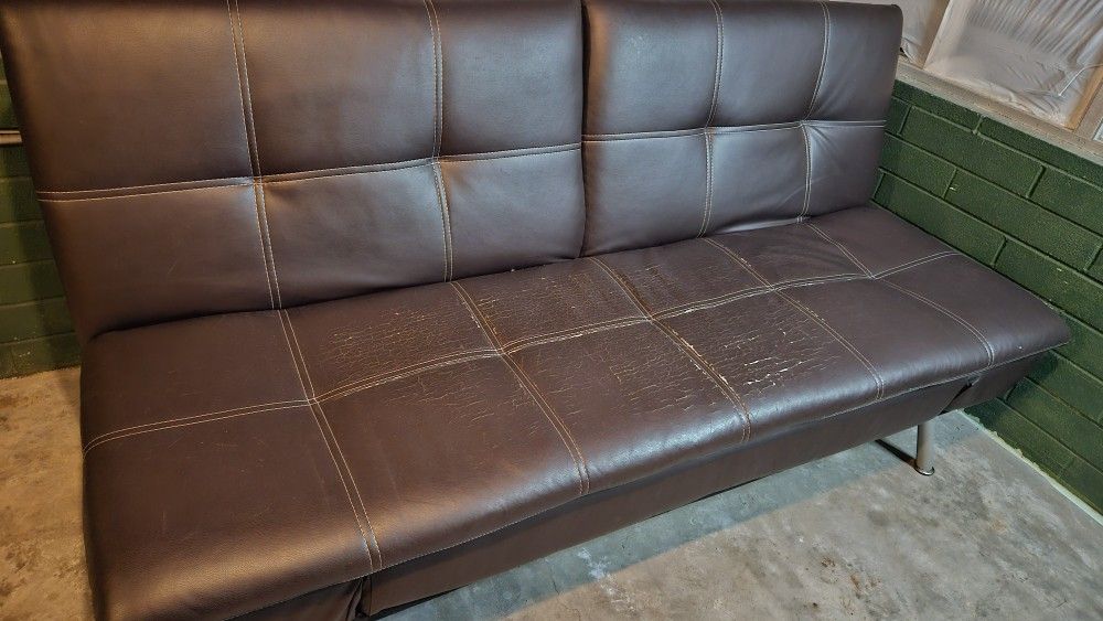 Leather Sofa Bed  Couch