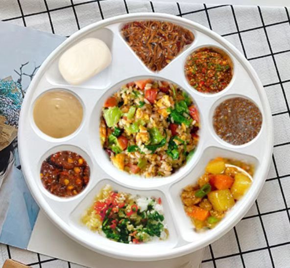 9-Compartment Party Plates - Heavy Duty - Bulk Deal