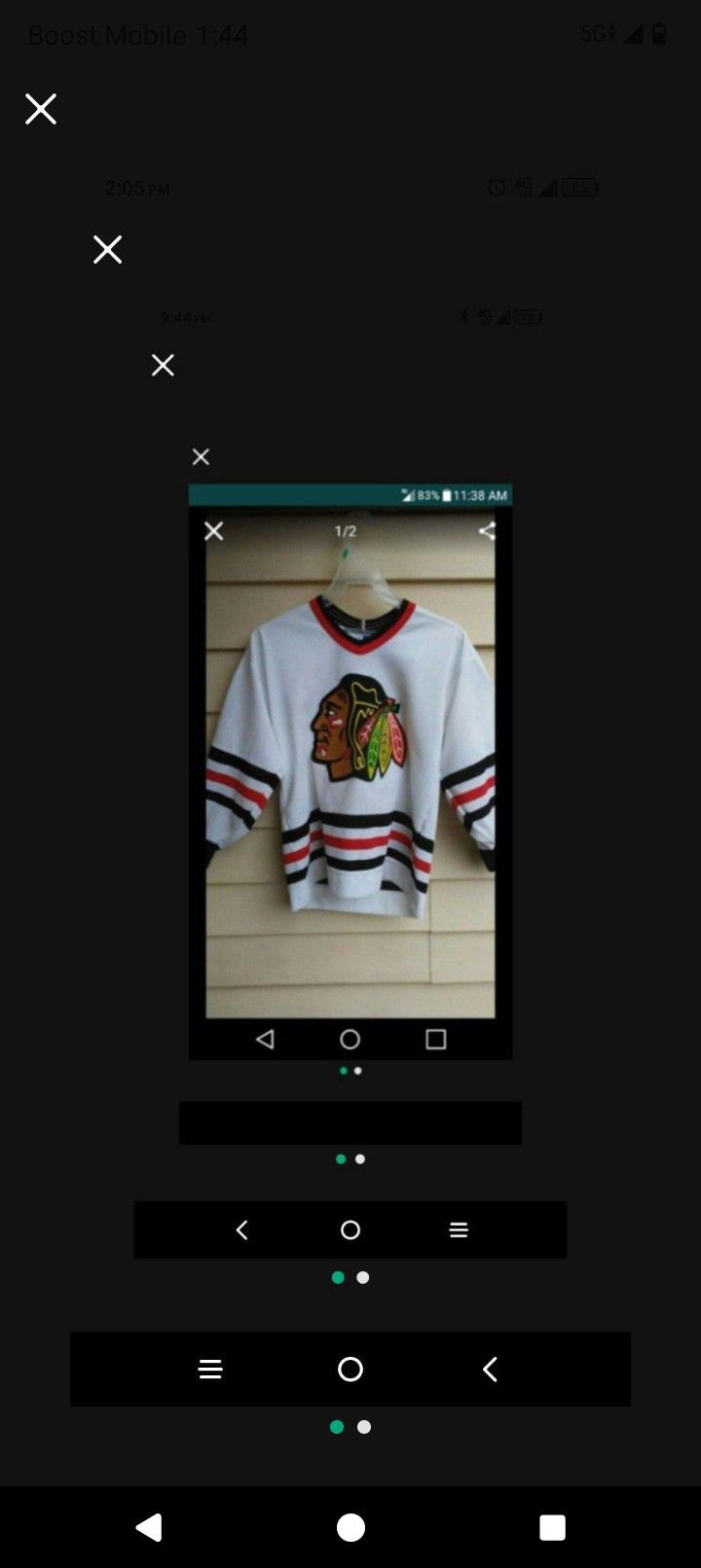 Boy's CCM Official Licensed. NHL Chicago Blackhawk Youth Jersey