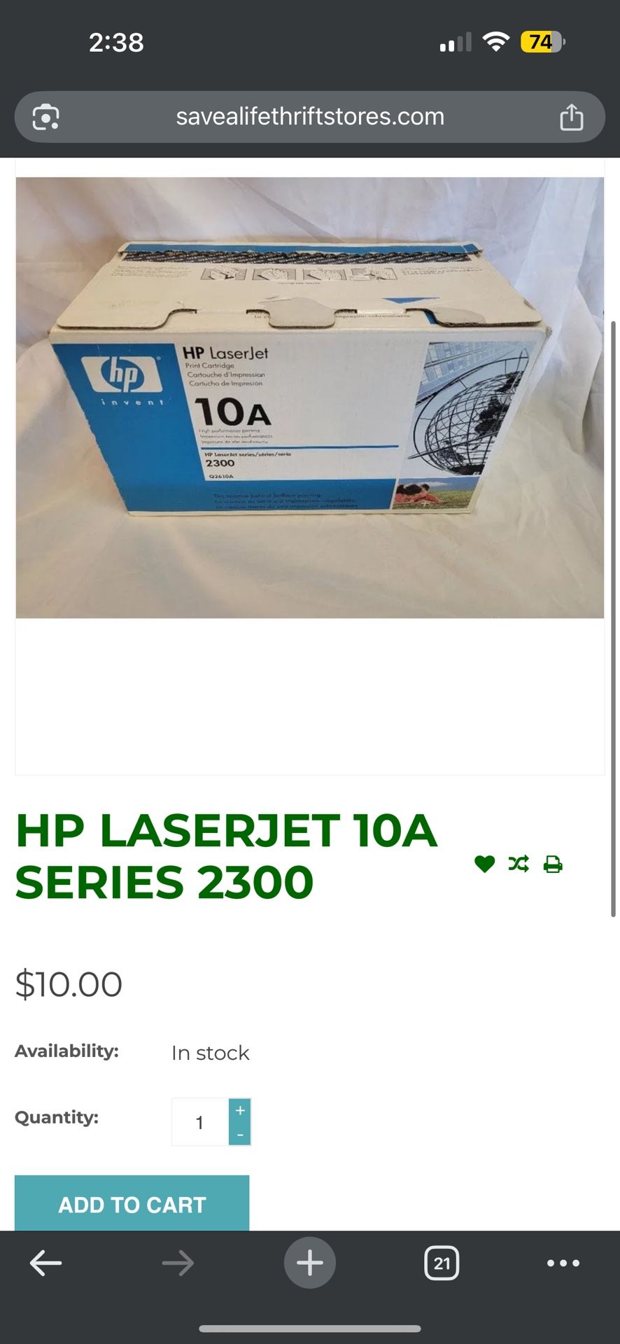 Hp Laser jet 10A