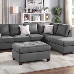 Sectional Sofa With Ottoman