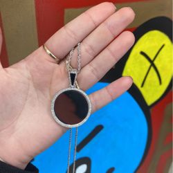 10kt White Gold Picture Charm Diamonds 5/5 Carat 