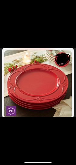 Platos Ruby Dinner 4 Princess House 