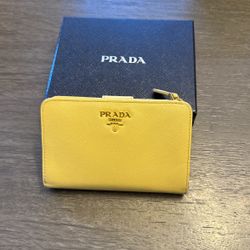 PRADA Fold Wallet Yellow