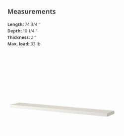 2 IKEA lack shelves