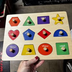 Toddler Shapes And Colors Puzzle 