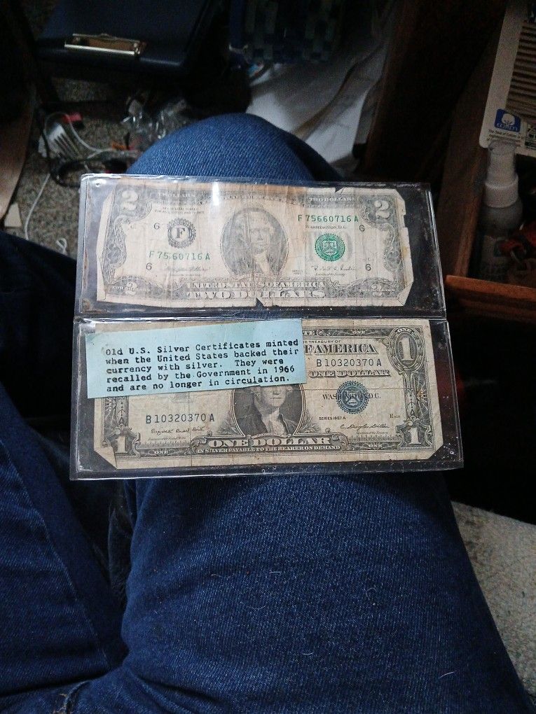 $1&$2 Old U.S. Silver Certificate