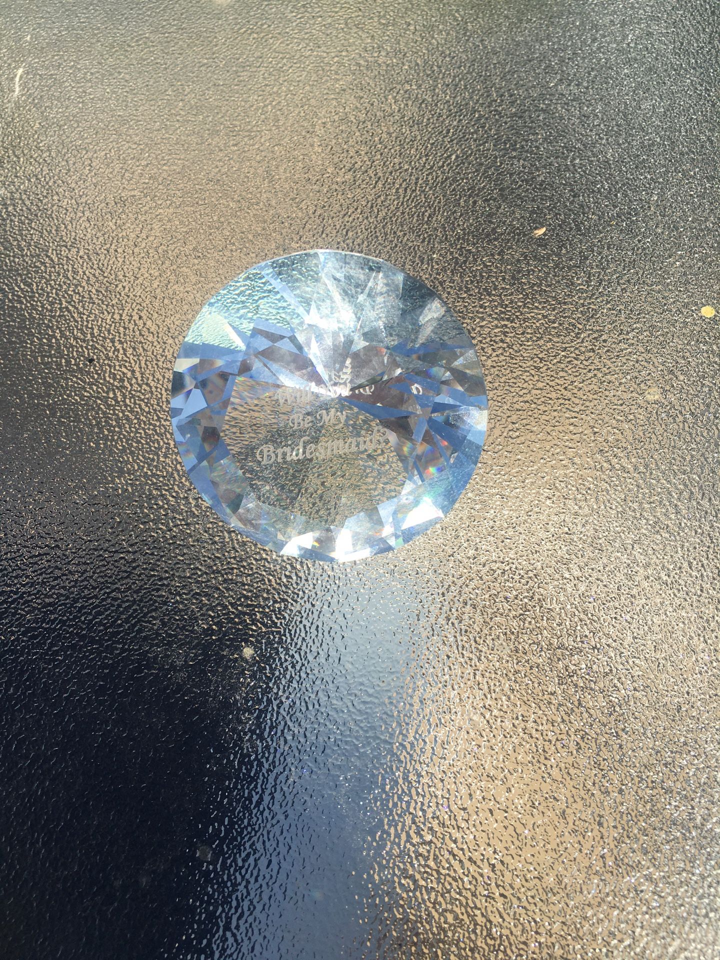 Will you be my bridesmaid paperweight