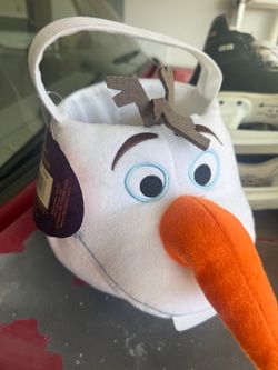 Frozen plush basket