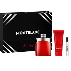 set de regalo de Montblanc Legend Red Eau de Parfum para hombre. 