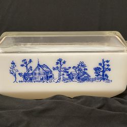 Pyrex Agee Farm Scene Deep Oblong Baking Dish