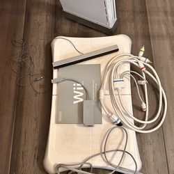 Wii console, controllers & games