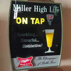 Miller High Life lighted sign