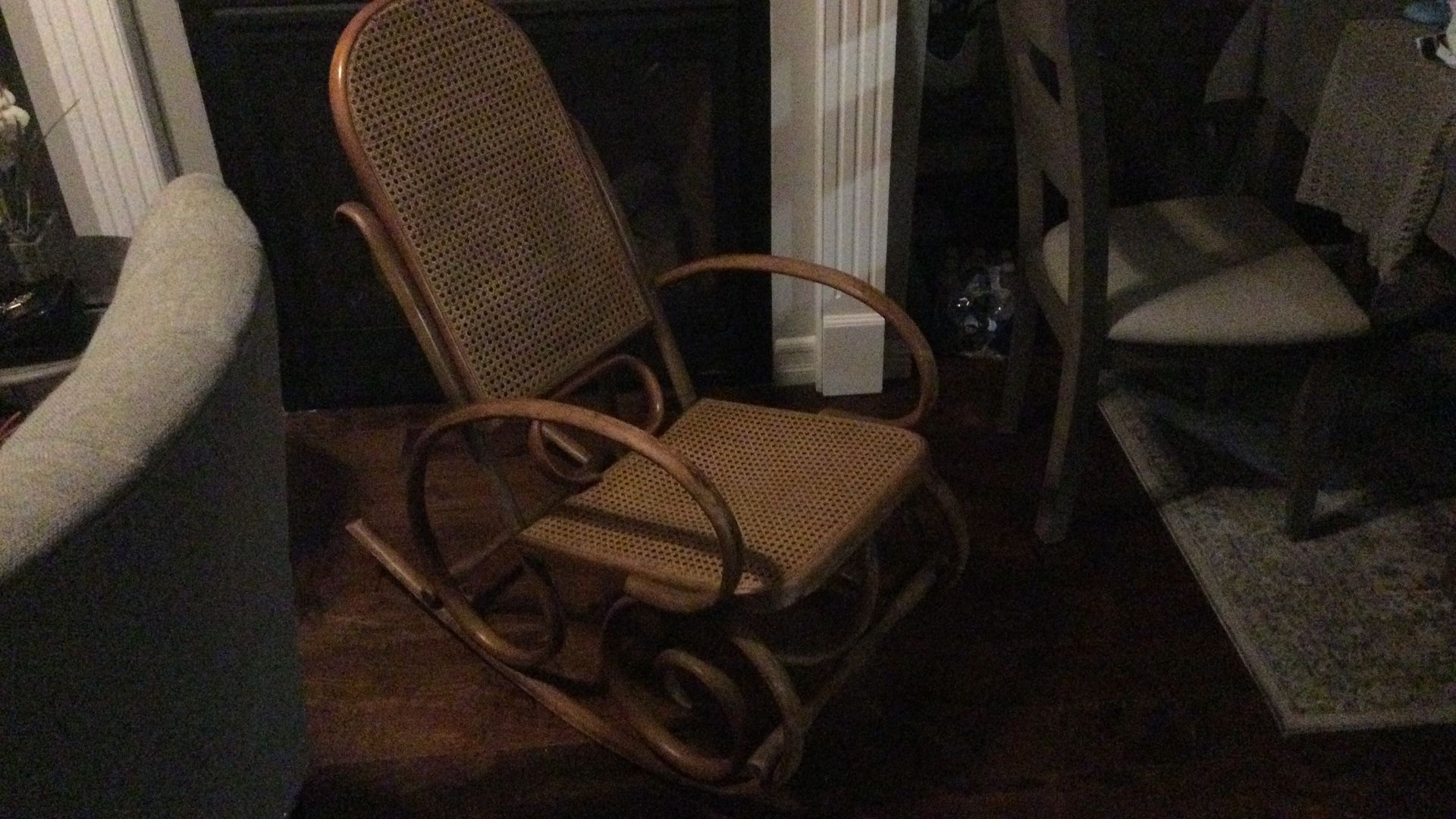 Wicker fancy Rockingchair vintage