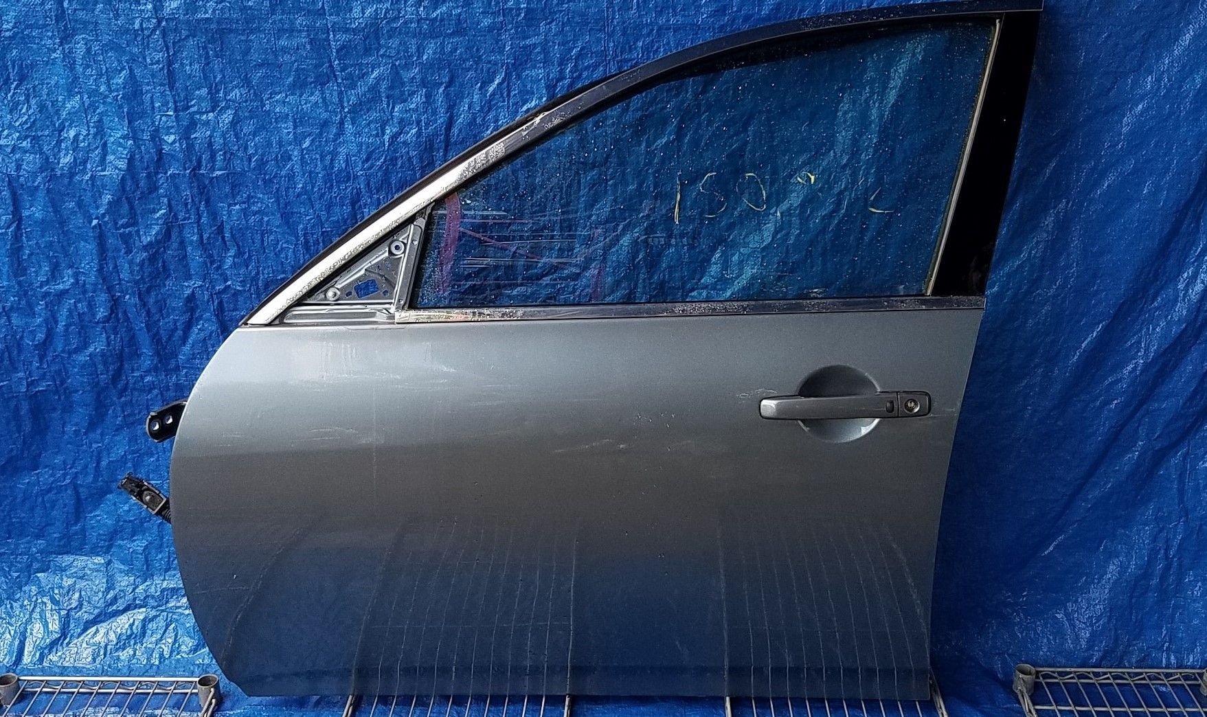 2007 2008 2009 2010 2011 2012 2013 2014 2015 INFINITI G37 G35 Q40 FRONT LEFT DRIVER SIDE DOOR ASSEMBLY GRAY