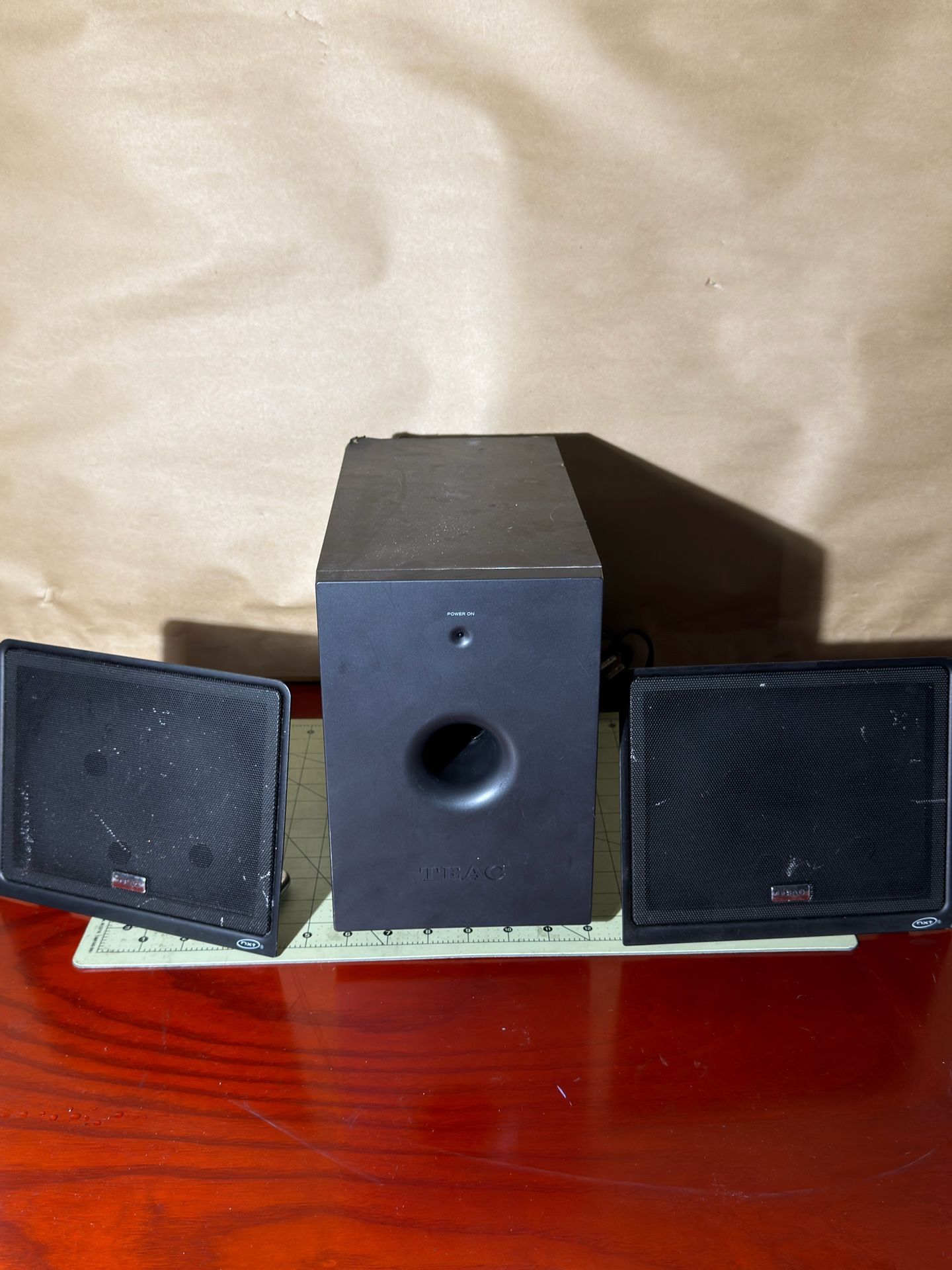 teac nxt flat panel speakers with subwoofer