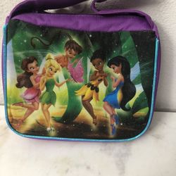 Disney Tinkerbell & Fairies Insulated Small Bag. Size 9 inches wide and 8 inches long. Brand New Never Used. Smoke free home