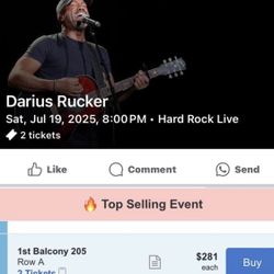 Darius Rucker Tickets! 